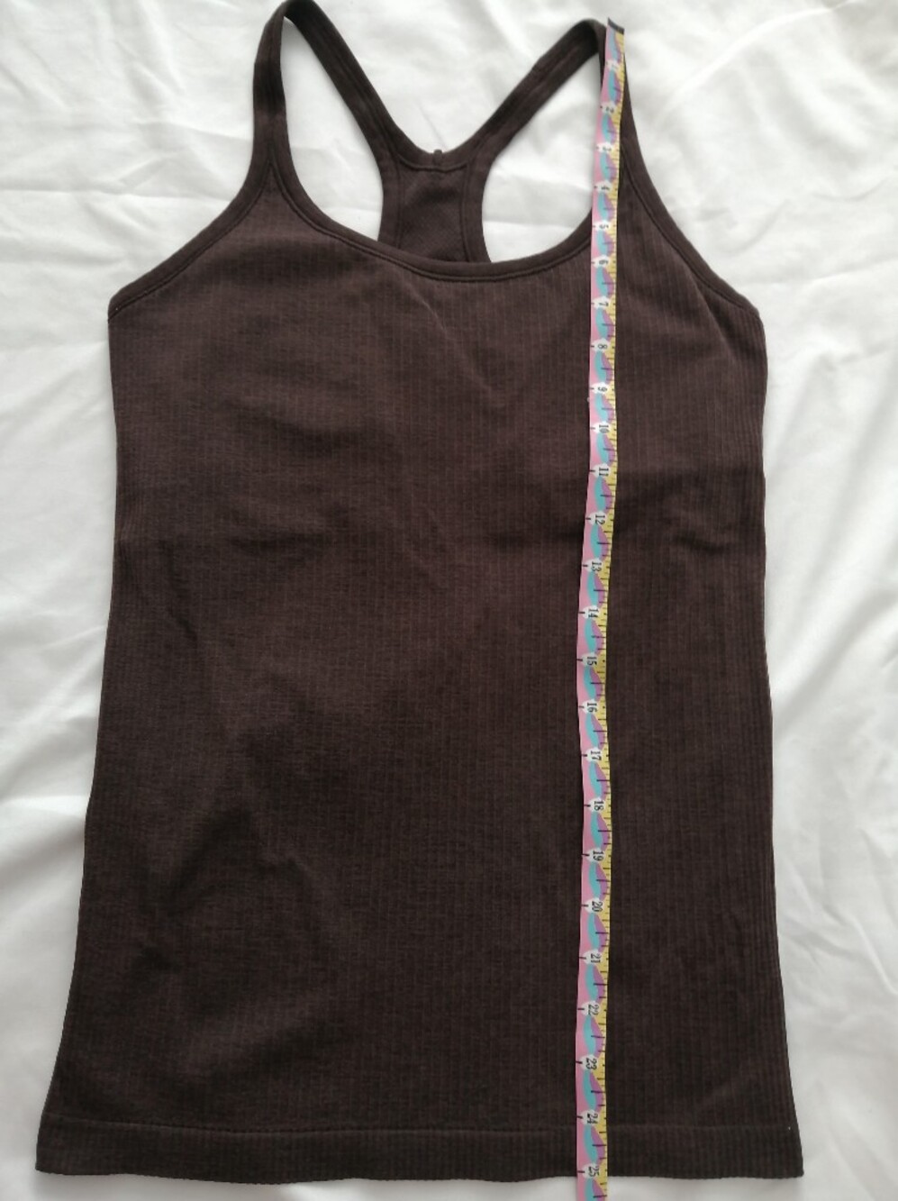 Lululemon Ebb To Street Brown Ribbed Racerback Tank Size 8 - Picture 9 of 10